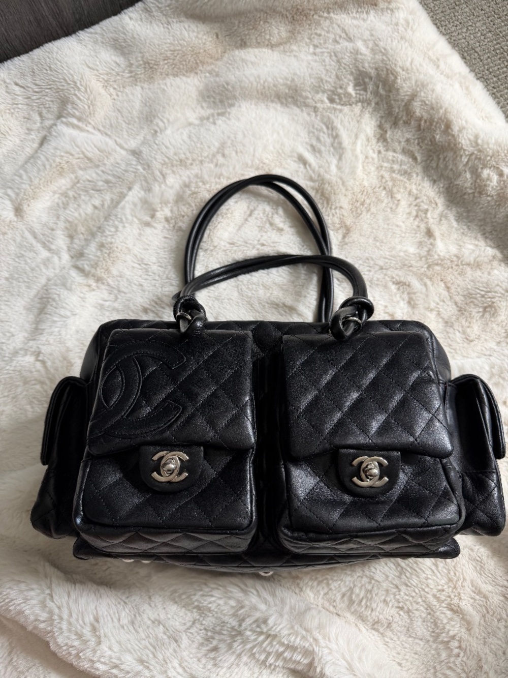 Authentic CHANEL Cambon Reporter Handbag
